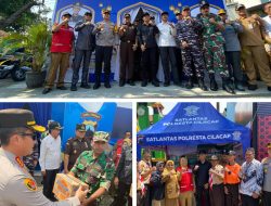 Kapolresta Cilacap bersama Bupati dan Forkopimda Tinjau Pos Pengaman Mudik 2025.*