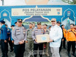 Jelang Hari Raya Idul Fitri, Bupati Batu Bara Tinjau Pospam Operasi Ketupat Toba.