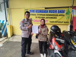 Polres Metro Tangerang Kota Terima Titipan Kendaraan untuk Mudik Lebaran*