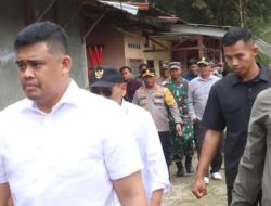 Kapolres Simalungun Dampingi Gubsu Tinjau Lokasi Banjir Bandang dan Longsor di Parapat