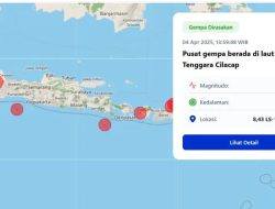 Gempa Magnitudo 5.0 Guncang Cilacap, Tak Berpotensi Tsunami