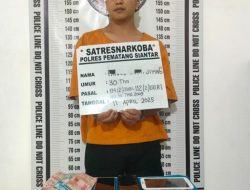Bukti Nyata,Kapolres Pematangsiantar Pimpin Penangkapan Penjual Sabu di Jalan Nagur