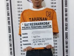 Polres Pematang Siantar Tangkap Pengedar Dan Amankan 13 Paket Sabu Dari Jalan Melati