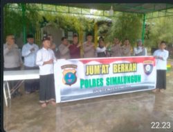 Kapolsek Tanah Jawa Berbagi Berkah di Ponpes Daaruttauhid Ahlillah Simalungun
