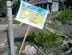 di Duga Pekerjaan Turap Timbun Pengelembungan Angaran,Dengan Panjang 120 mtr.Lebar 2 mtr.Angara 228.733.000.