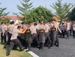 Polres Batu Bara Giat Melaksanakan Latihan Simulasi Dalam Menghadapi Unjuk Rasa