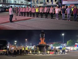 Polresta Cilacap Gelar Apel Skala Besar dilanjutkan dengan Patroli Skala Besar, Sasar Premanisme dan Gangguan Kamtibmas*