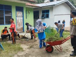 Babinkamtibmas Polsek Lima Puluh Melaksanakan Bakti Sosial Bergotong Royong,Sambang Dan Cooling System.