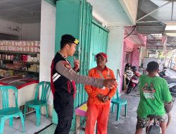 Satuan Samapta Polresta Cilacap Melaksanakan Patroli Dialogis, Antisipasi Premanisme di Gandrungmangu
