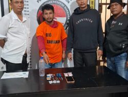 Unit Reskrim Polsek Raya Berhasil Amankan Pengedar Sabu dengan Barang Bukti 2,25 Gram.