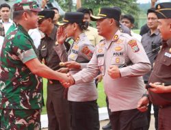 Kapolres Simalungun Sambut Kunjungan Kerja Kepala Staf Tni Ad Dalam Upaya Penguatan Sinergi TNI-POLRI.