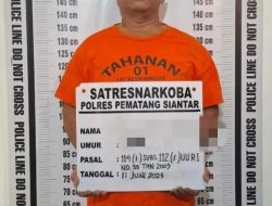 Sat Res Narkoba Polres Pematang Siantar, Tangkap Pria Memiliki Sabu 1,32 Gram Di Rumahnya.