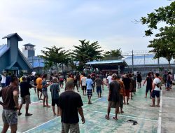 Lapas Labuhan Ruku Gelar Senam Pagi Bersama Warga Binaan, Kalapas Soetopo Berutu Sampaikan Arahan Kepada WBP