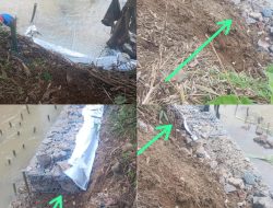 Pemasangan Bronjong Sidadadi/Mulyadadi Kecamatan Cipari Kabupaten Cilacap diduga Tidak sesuai dengan Spesifikasi