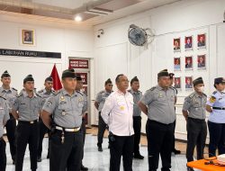 Apel Bersama Pegawai di Lingkungan Kemenko Hukum, HAM, Imigrasi & Pemasyarakatan, Lapas Labuhan Ruku Ikuti Secara Virtual.