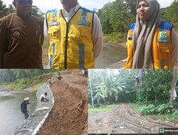 Pemasangan Bronjong di Desa Tayem, Kepala Desa dan Kepala Sekolah SMP Jendral Ahmad Yani Berterimakasih
