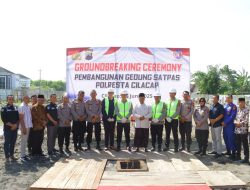 Polresta Cilacap Resmi Letakkan Batu Pertama Pembangunan Satpas SIM Baru, Tingkatkan Layanan Publik