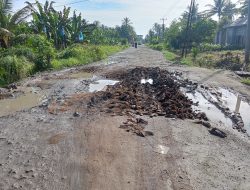 Jalan Desa Ujung Kubu Menuju Sei Balai Semakin Hancur,Janji Hanya Tingal Janji Bupati Batu Bara,Sebelum Kalian Kesini Jalan Itu Akan di Bangun Bulan VI Nani.