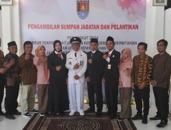 Dilantik, 2 Perangkat Desa Karangtawang Cilacap Diminta Bekerja dengan Penuh Inovasi