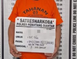 Miliki 12 Paket Sabu,Sat Resnarkoba Polres Pematangsiantar Amankan Pelaku Dirumahnya
