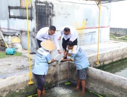 Lapas Labuhan Ruku Tebar 5.000 Bibit Lele untuk Dukung Ketahanan Pangan.