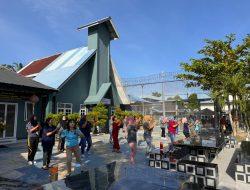Pagi! Warga Binaan dan Pegawai Lapas Labuhan Ruku Gelar Senam