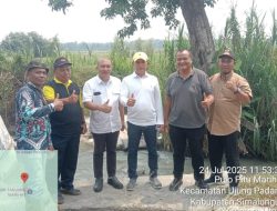 PTPN IV Unit Tinjowan Bersama Haji Budi Bantu Masyarakat Perbaiki Irigasi Sebagai Komitmen Dukung Program Hanpang