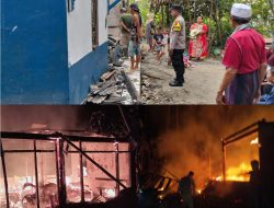 Polsek Kesugihan Polresta Cilacap Sigap Tangani Kebakaran Rumah Warga di Desa Dondong Kecamatan Kesugihan*