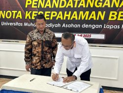 Lapas Labuhan Ruku Teken Kerjasama Dengan Universitas Muhammadiyah Asahan Untuk Tingkatkan Kualitas Pendidikan Warga Binaan