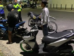 Polres Pematangsiantar Laksanakan KRYD Hingga Subuh, 7 Unit Sepeda Motor Gunakan Knalpot Brong Diamankan