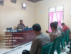 Polsek Bosar Maligas Gencarkan Anev untuk Jaga Kamtibmas dan Ketahanan Pangan di Simalungun