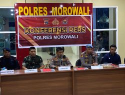 Polres Morowali Gelar Konferensi Pers Ungkap Kasus Pengeroyokan yang Menyebapkan meninggal Dunia seorang Pemuda di Bahodopi