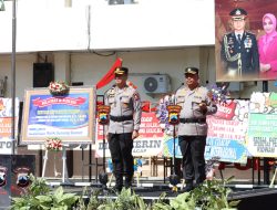 Farewell & Welcome Parade, Polresta Cilacap Sambut Kombes Pol Dr Budi Adhy Buono dan Lepas Kombes Pol Dr Ruruh Wicaksono*