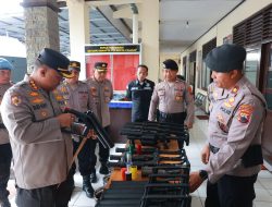 Polresta Cilacap Cek Kesiapan Peralatan Dalmas untuk Antisipasi Gangguan Kamtibmas*