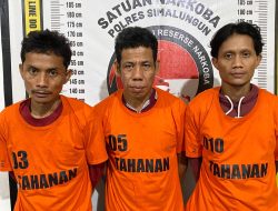 Tidak Ada Tempat Bagi Pelaku Kejahatan Narkoba! Polres Simalungun Ringkus 3 Pelaku, Sita 8 Gram Sabu