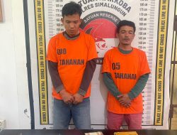 Dua Pria Memiliki Sabu 5,35 Gram Tak Berkutik Ditangkap Polres Simalungun Di kota Wisata Parapat.