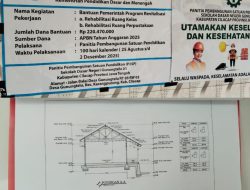Revitalisasi SD Negeri 01 Gunungtelu Kecamatan Karangpucung Berbau Tak Sedap