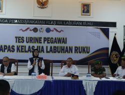 Lapas Labuhan Ruku dan BNN Batubara Bersinergi Wujudkan Lingkungan Pemasyarakatan Bersih Narkoba.