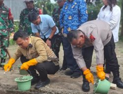 Kapolres  Simalungun Hadiri Peletakan batu pertama 800 unit koperasi Merah Putih Wujudkan kemandirian Ekonomi Desa .