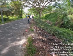 Warga Yang Melintasi Jalinsum Batu Bara Medan Kisaran Berterima kasi Kepada Dinas Perkim 