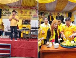 HUT. Partai Golkar ke 61. di  Pematangsiantar  Bagikan 1250 Paket Sembako dan santuni 50. Anak Yatim .