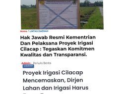 Diduga Ada Berita yang Menyesatkan Publik Terkait Pemberitaan Counter Proyek Milik Kementerian Pertanian
