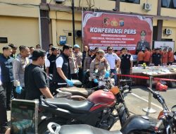 Polres Pematangsiantar Konferensi Pers Pengungkapan Kasus Pencurian, Penggelapan,Penadahan Ranmor Dan Peredaran Narkoba