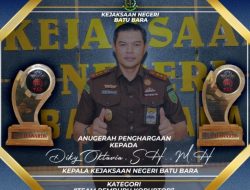“TERGANAS DALAM BERANTAS KORUPSI, RAIH 2 PENGHARGAAN TAD AWARDS, KAJARI BATU BARA DIUSULKAN JADI ASPIDSUS “