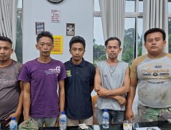 Bravo Kasat Reskrim Ringkus 5  Orang  Pencuri  TBS  Dikebun PTPN 4  Dolok Sinumbah. 