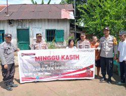 Polsek Serbelawan Gelar Program Minggu Kasih: Sambang Warga, Serap Aspirasi, dan Salurkan Sembako demi Perkuat Harkamtibmas