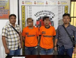 Dua Pria Pengedar Sabu Ditangkap Polsek Bangun ,9 Paket Diaman kan 