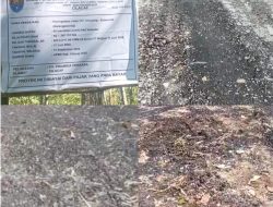 Peningkatan Jalan Ciruyung Sidamulya Baru Selesai Diperbaiki Diduga Sudah Rusak Kembali Kualitas Konsultan Pengawas dipertanyakan