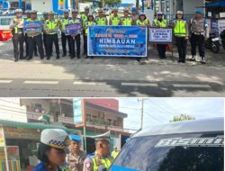 Satlantas Polres Simalungun Sosialisasi Bagi Penguna Jalan Tentang Tertib Berlalu Lintas Dalam Rangka Ops Zebra ” Toba 2025″