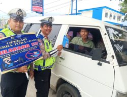 Ops Zebra Toba 2025 di Jalan Siantar – Perdagangan Berjalan Lancar, 70 Pengendara Terima Teguran Edukatif